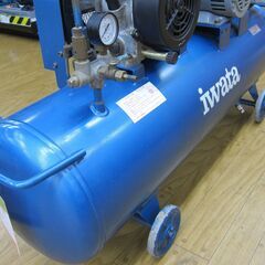 中古品 岩田塗装 エアコンプレッサー SP-15PB 三相200V 7.5Kw 2馬力 タンク容量80L 整備済みの画像