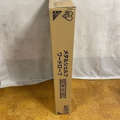 新品 アイリスオーヤマ メタルシェルフ ワードロープ キャスター付き SEW-913EC スチールラックの画像