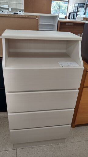 ★ジモティ割あり★  チェスト 白 H112×D59.5×W41 クリーニング済み TJ758