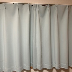 AIFYカーテン　幅100cm 丈110cm ライトブルー