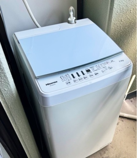今週末迄 hisense 5.5kg 洗濯機 2018年製
