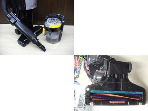 掃除機 シャープ 2015年製 EC-ST20 サイクロン式 ほうき形電気掃除機 ブラック×シルバー 苫小牧西店