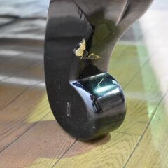 ≪zyw985≫ 輪島塗 東海道五十三次 座卓/ローテーブル 荒井/原/川崎 黒漆/蒔絵/金彩 机/テーブル 家具/インテリア 漆芸/漆塗 50429-01の画像