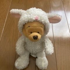 フード取り外し可　ディズニー　くまのプーさん　ぬいぐるみ　うさちゃん