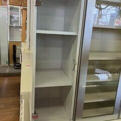 ⑥ リサイクルショップスターズ城西店 食器棚 収納 ホワイト コンパクト 可愛いの画像