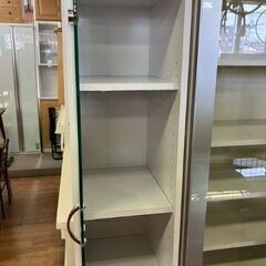 ⑥ リサイクルショップスターズ城西店 食器棚 収納 ホワイト コンパクト 可愛いの画像