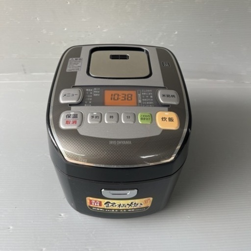 【動作品】アイリスオーヤマ 銘柄炊き 圧力IHジャー炊飯器 【RC-PA50-B】5.5合 2017年製