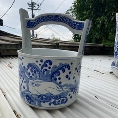 【取引終了】陶器の手桶