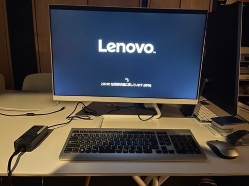 動作確認済み/美品　Lenovo レノボジャパン F0ER003UJP デスクトップパソコン IdeaCentre A340 ホワイト 23.8型 HDD 1TB メモリ 4GB