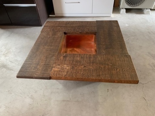 囲炉裏　テーブル　いろり　アンティーク家具