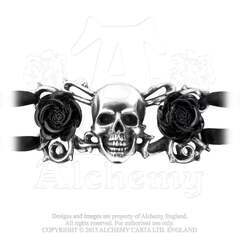 ALCHEMY GOTHIC: スカル & ブライアー ローズ ブレスレットの画像