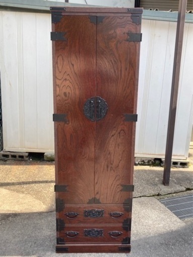 和風　洋服入れ　桐　レトロ　アンティーク家具