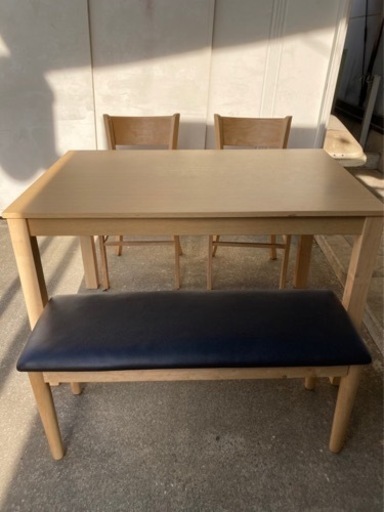 4人掛け　ダイニングセット　ベンチタイプ　早い物勝ち