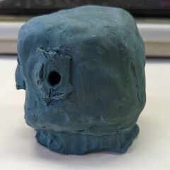 【決まりました】☆オブジェ　肖像　昭和美術　高さ：約10ｃｍ✕幅：約8ｃｍ✕奥行：約9ｃｍ　中古品　の画像