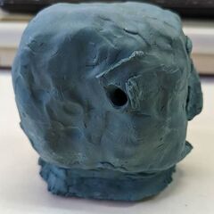 【決まりました】☆オブジェ　肖像　昭和美術　高さ：約10ｃｍ✕幅：約8ｃｍ✕奥行：約9ｃｍ　中古品　の画像