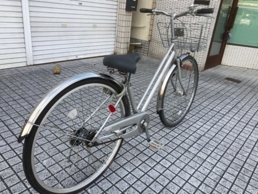 【26インチ自転車】LEDオートライト付　美品❗️変速なし　スペアキーあり　若林自転車　膳所店　SALE中❗️