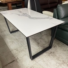 モダンでオシャレなセラミック　ダイニングテーブル　訳あり品　15...