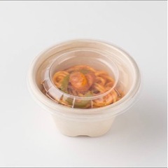 飲食店　テイクアウト店　業務用　バガス サトウキビ テイクアウト容器の画像