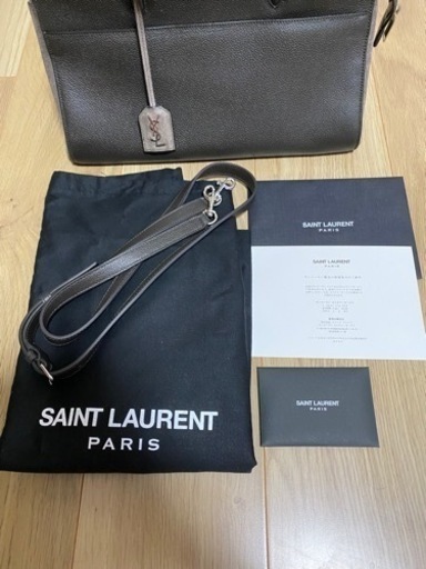 YSL サンローラン　バッグ　グレー