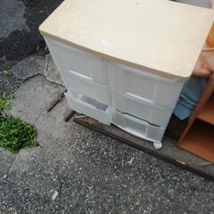 プラ収納三段ダブル