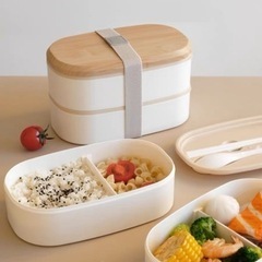弁当箱2段 バルブ付き密閉ランチボックス　弁当箱　おしゃれ　大容...