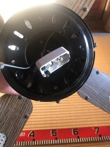 シーリングファン付きライトk美品LED電球4つ付きリモコン付き