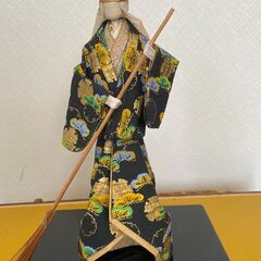 人形　翁(おきな) 　と　嫗(おうな) 高さ３４㎝　ケース付きの画像