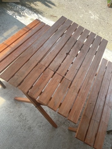 BBQ用テーブル、チェアーセット