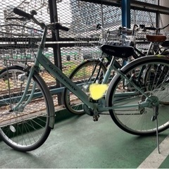 27インチ 水色 自転車 中古：傷ありだけど走行に問題なし、池袋...