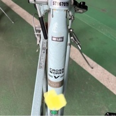27インチ 水色 自転車 中古：傷ありだけど走行に問題なし、池袋駅で直接手渡しの画像