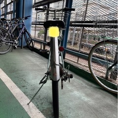 27インチ 水色 自転車 中古：傷ありだけど走行に問題なし、池袋駅で直接手渡しの画像
