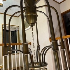 シャンデリア　イタリア製　ペンダント照明　真鍮の画像