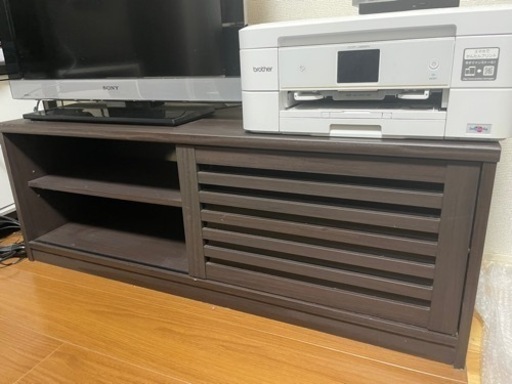 テレビボード　ブラウン
