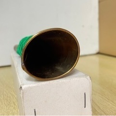 昭和豆腐ラッパ替え笛付（国産　手造り　真鍮製）の画像