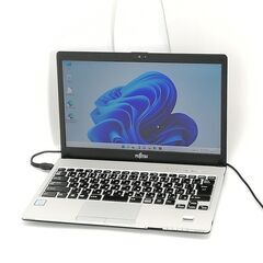 送料無料 日本製 高速SSD 13.3型 ノートパソコン 富士通 S936/P 中古美品 第6世代Core i5 8GB DVD 無線 Bluetooth カメラ Windows11 Office