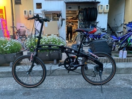 👉👉美品　折りたたみ自転車　２０インチ　6変速　黒　配達可能
