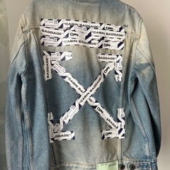 off-white デニムジャケット　S〜Mサイズ　
