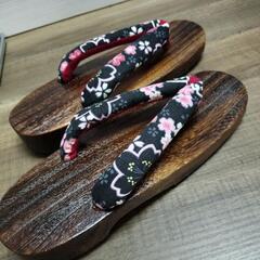 桐下駄（23.5〜24.5cm）　浴衣に　お祭り　新品　レディース　靴の画像