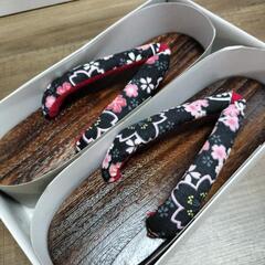 桐下駄（23.5〜24.5cm）　浴衣に　お祭り　新品　レディース　靴の画像