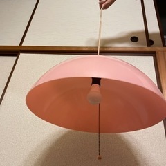 ピンクのレトロ照明💡LED電球付き