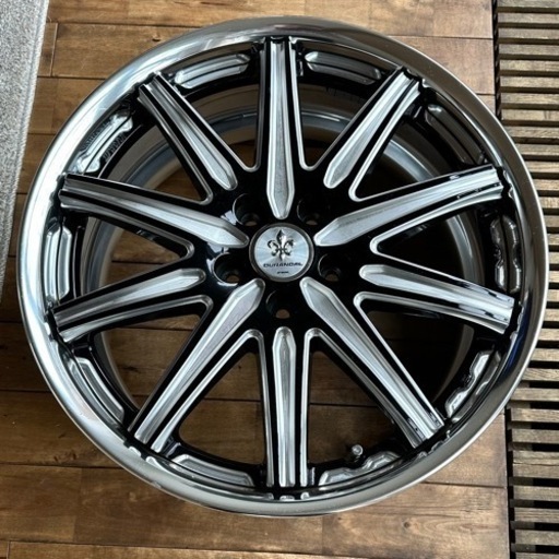 【値下げしました】VW トゥーラン ゴルフ7 等 WORK ワーク デュランダル DD4 19インチ 8J +48(O) 5H 112 良品アルミホイール4本セット 004