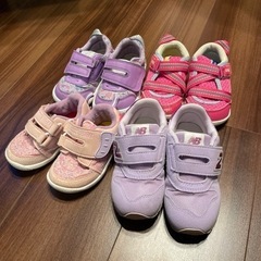 女の子用　キッズシューズセット