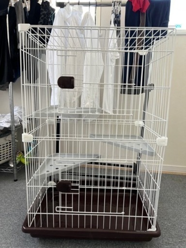 ペットゲージ　猫で使用