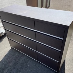 044 ☆南郷車庫☆ チェスト 4段 収納 タンス ブラウン 収納家具