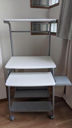 パソコンデスク白　60cm幅
