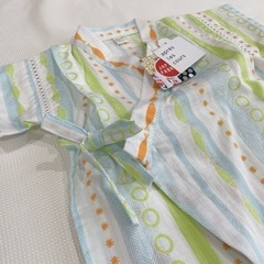 【70cm】未使用タグ付きの甚平ロンパースの画像