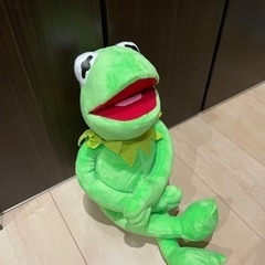 セサミ　カーミット　ジャンボぬいぐるみ　美品