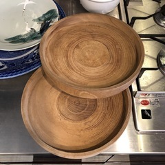 ケヤキの盆（生地）の画像