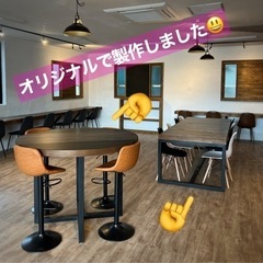 店舗のテーブルや棚などオリジナルのサイズで製作します