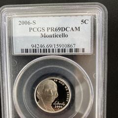 鑑定済アメリカリコイン　2006 PCGS プルーフ69ディープカメオ